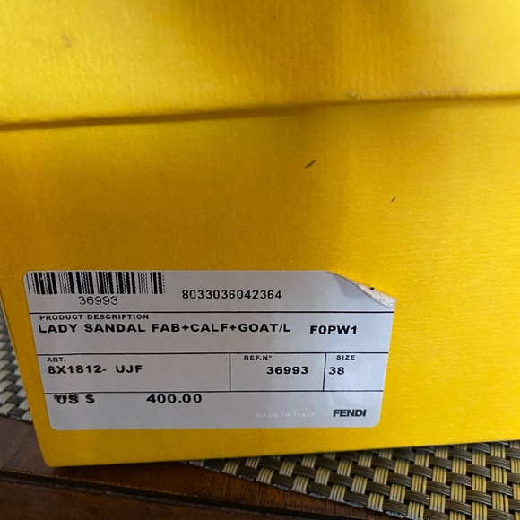 Fendi sling back sandal - Picture 6 of 6